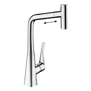 Изображение товара Смеситель для кухонной мойки Hansgrohe Select, 14786000, с вытяжным изливом, хром