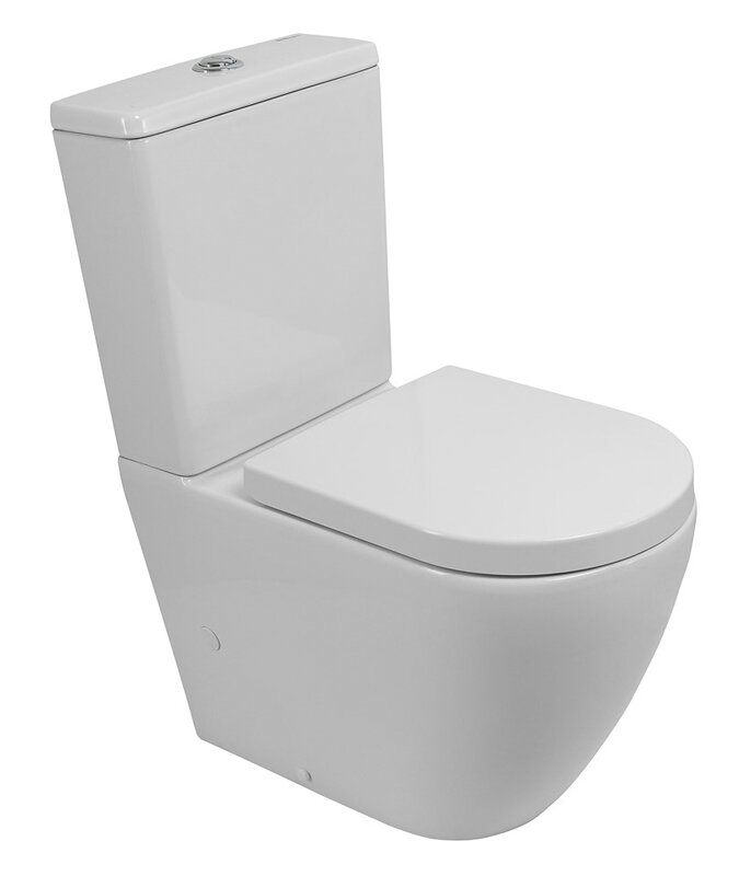 Изображение товара Напольный унитаз-компакт BelBagno Sfera-Tor белый, BB2141CP-TOR/BB2141T