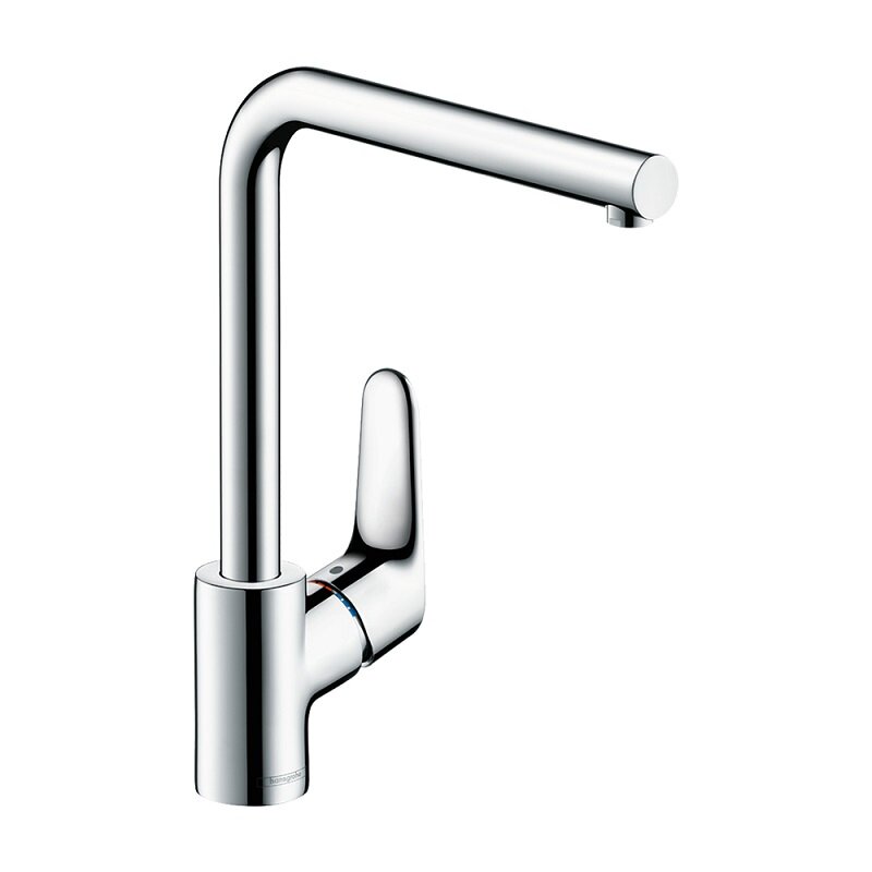 Изображение товара Смеситель для кухонной мойки Hansgrohe Focus 31827000 хром высокая зона вращающийся излив