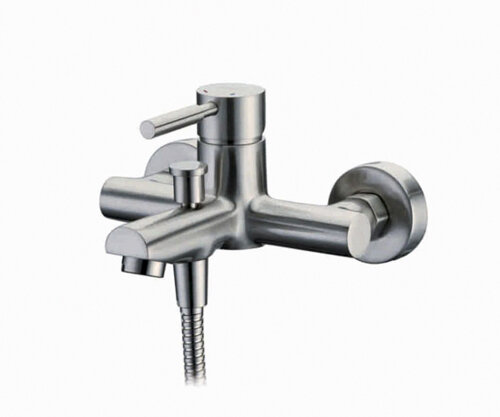 Изображение товара Смеситель WasserKRAFT WERN 4201 для ванны и душа с коротким изливом матовый хром