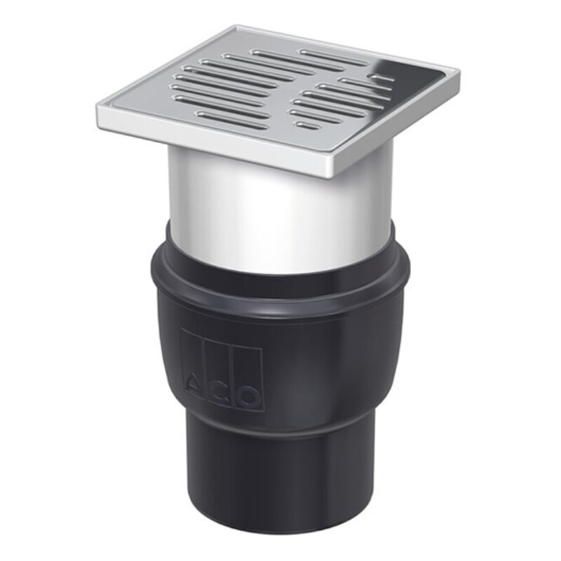 Изображение товара Трап Aco Easyflow для душа, 15 x 15 см, цвет нержавеющая сталь, 2810.55.77