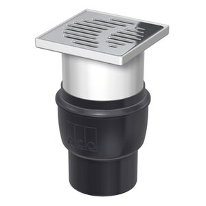 Изображение товара Трап Aco Easyflow для душа 15x15 см нержавеющая сталь Германия