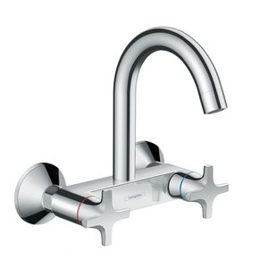 Изображение товара Смеситель для кухонной мойки Hansgrohe Logis, 71284000, настенный, цвет хром