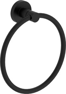 Изображение товара Полотенцедержатель-кольцо Jacob Delafon Eo черный матовый 16.5x16.5 см