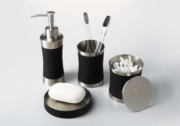 Изображение товара Косметическая ёмкость WasserKRAFT Wern K-7579 хром/черный