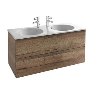 Изображение товара Тумба под раковину Jacob Delafon Odeon Rive Gauche 120 см, ручки черные, цвет дуб табак, EB2525-R9-E52