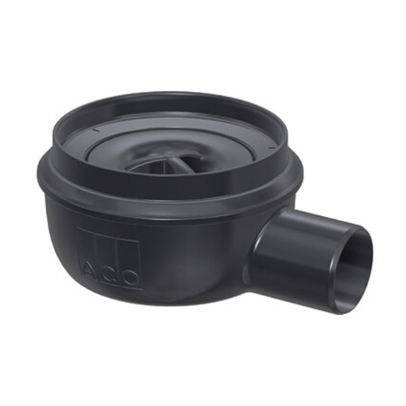 Изображение товара Душевой трап Aco ShowerPoint 15x15 см без решетки черный гидрозатвор Германия