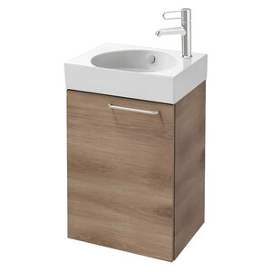 Изображение товара Тумба под раковину Jacob Delafon Odeon Rive Gauche EB2580G-R9-E10, 45 см, цвет дуб табак, петли слева