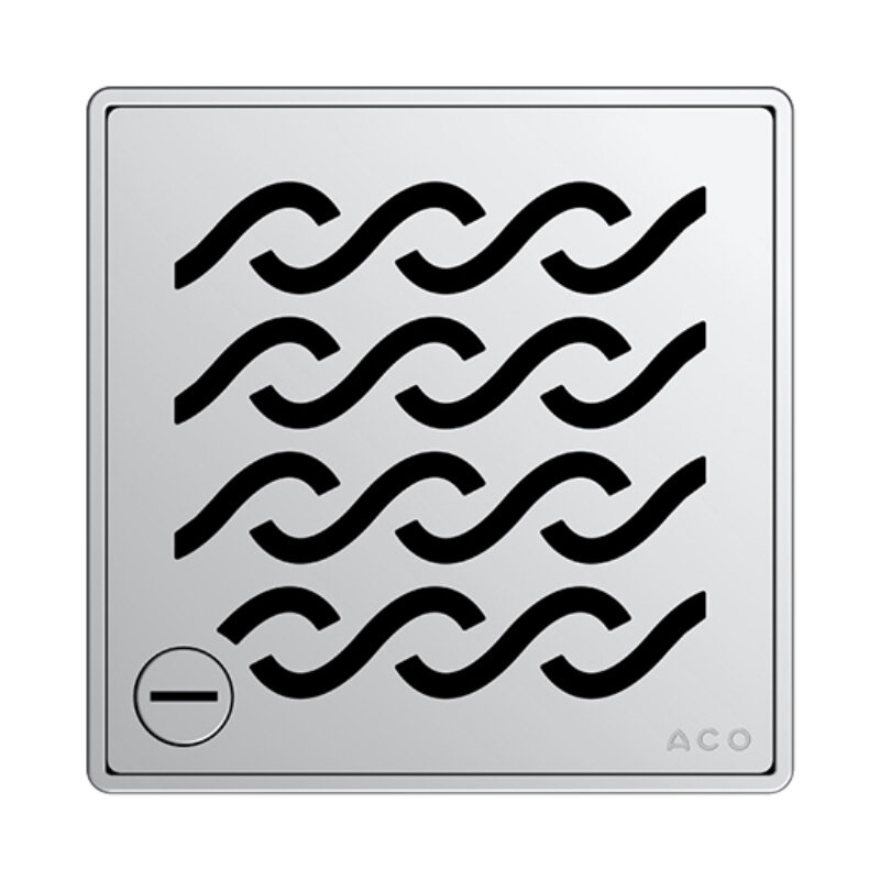 Изображение товара Решетка Aco ShowerPoint для трапа, 15 x 15 см, квадратная, цвет нержавеющая сталь, 5141.21.29