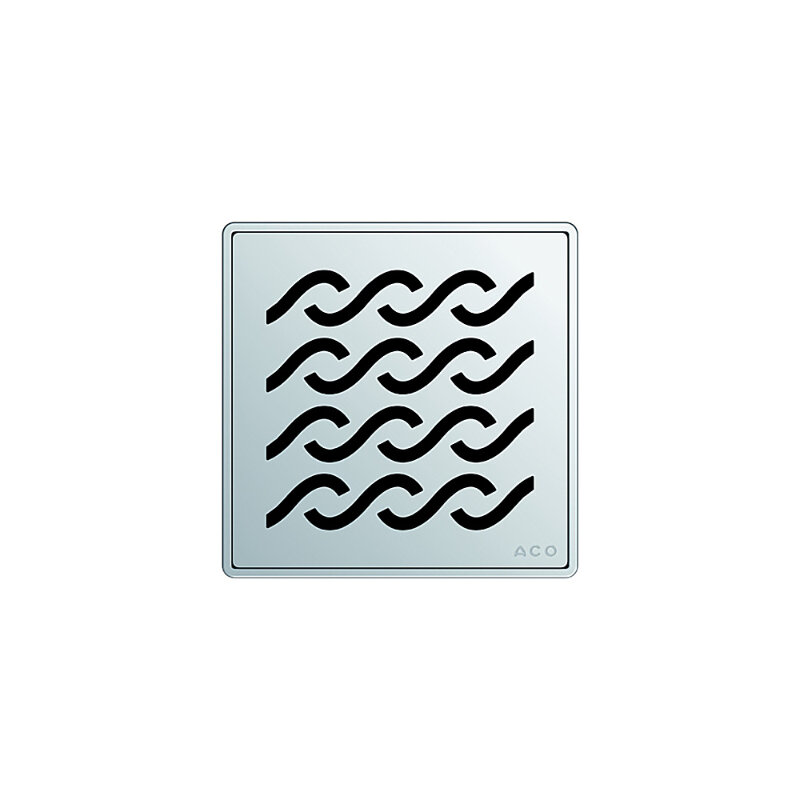 Изображение товара Решетка Aco ShowerPoint для трапа, 15 x 15 см, квадратная, цвет нержавеющая сталь, 5141.20.29