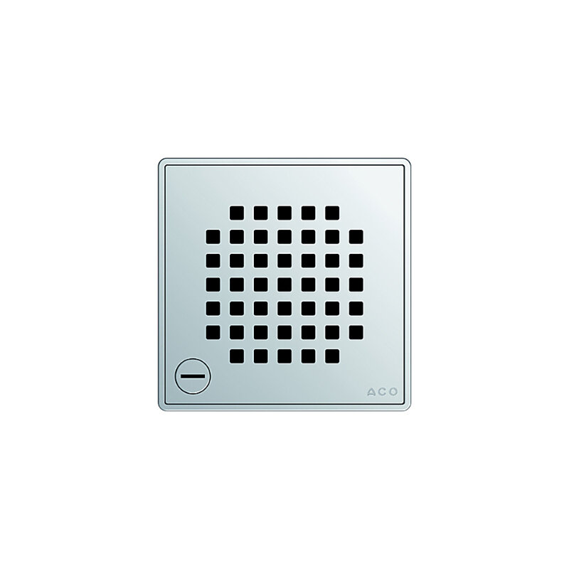 Изображение товара Решетка Aco ShowerPoint 15x15 см из нержавеющей стали перфорированная, Германия Изображение товара Решетка Aco ShowerPoint 15x15 см из нержавеющей стали перфорированная, Германия