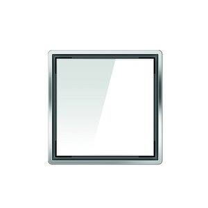 Изображение товара Решетка Aco ShowerPoint для трапа, 15 x 15 см, квадратная, белое стекло, 5141.38.02