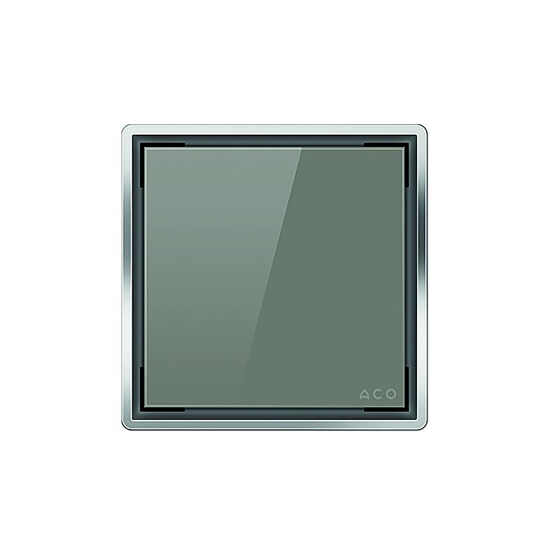 Изображение товара Решетка Aco ShowerPoint 15 x 15 см для трапа, серое стекло