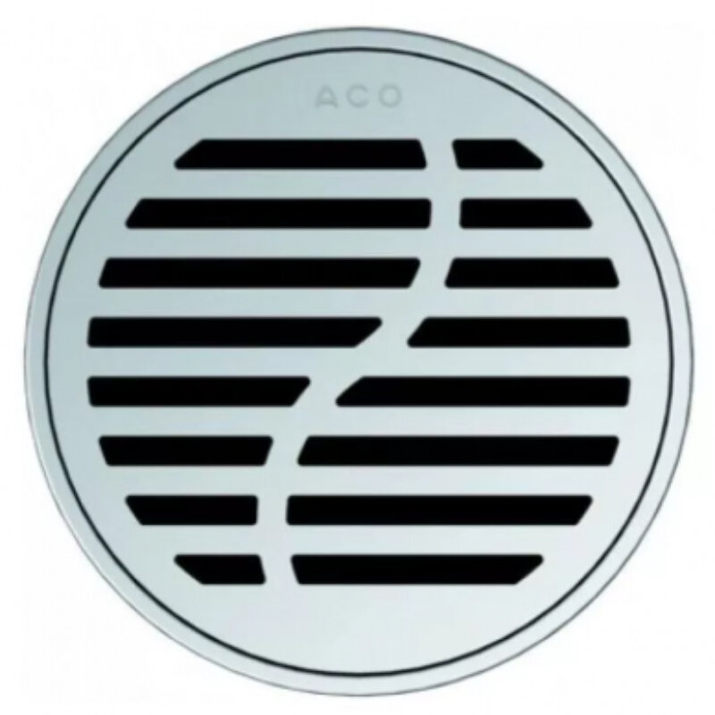 Изображение товара Решетка Aco ShowerPoint для трапа, 15 x 15 см, круглая, цвет нержавеющая сталь, 5141.25.28