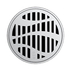 Изображение товара Решетка Aco ShowerPoint для трапа, 15 x 15 см, круглая, цвет нержавеющая сталь, 5141.25.26