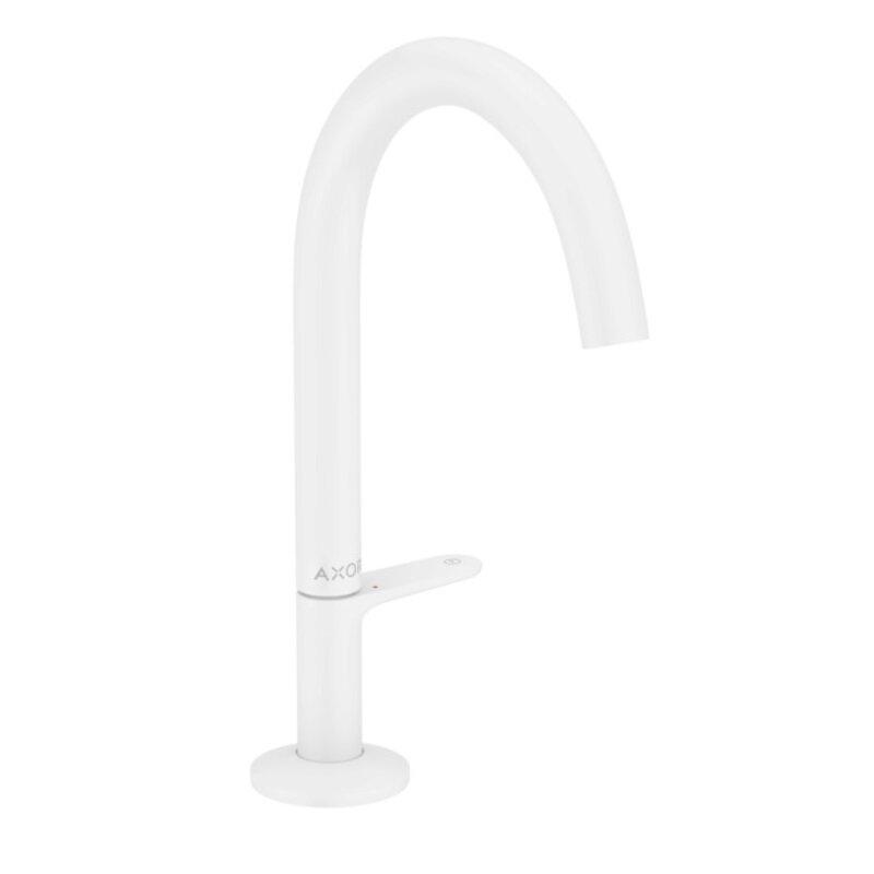 Изображение товара Смеситель для раковины Axor One, 48020700, с донным клапаном, белый матовый