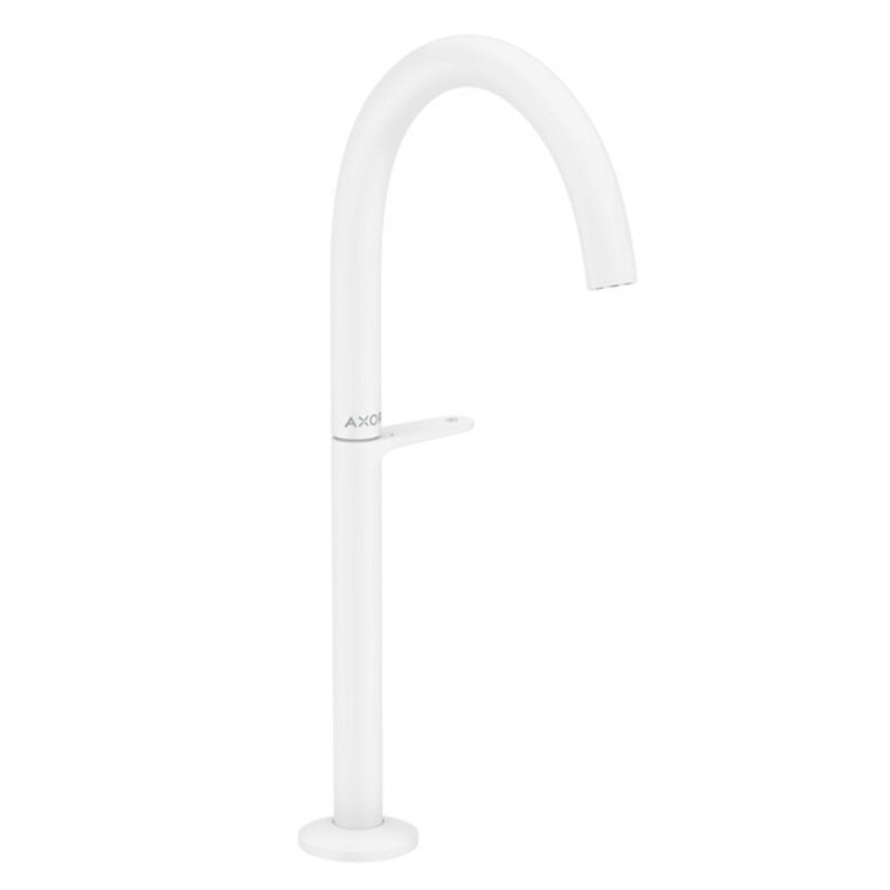Изображение товара Смеситель для раковины Axor One, 48030700, с донным клапаном, белый матовый