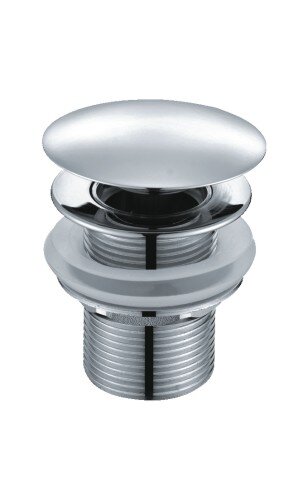 Изображение товара Донный клапан для раковины WasserKRAFT A024 Push-up, с переливом, хром
