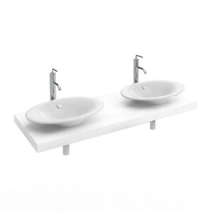 Изображение товара Столешница Jacob Delafon Parallel EB57-1400-N18, 140 см, белый блестящий
