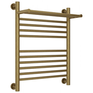 Изображение товара Полотенцесушитель водяной Сунержа Богема+, высота 60 см, ширина 50 см, универсальное подключение, с полкой, цвет состаренная бронза, 05-0223-6050