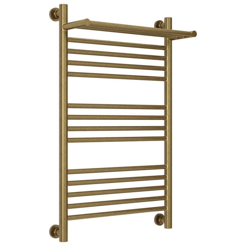 Изображение товара Полотенцесушитель водяной Сунержа Богема+ 80 см бронза универсальное подключение с полкой