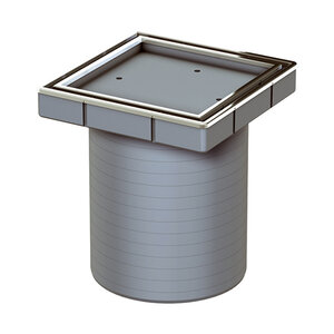 Изображение товара Верхняя часть трапа ACO ShowerPoint с решеткой серого цвета