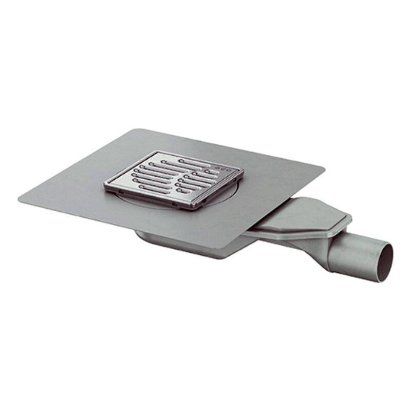 Изображение товара Душевой трап Aco MG 10x10 см нержавеющая сталь перфорированная решетка Germany