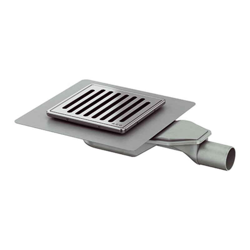 Изображение товара Душевой трап Aco MG 15x15 см нержавеющая сталь, монтаж 64-70 мм, Германия