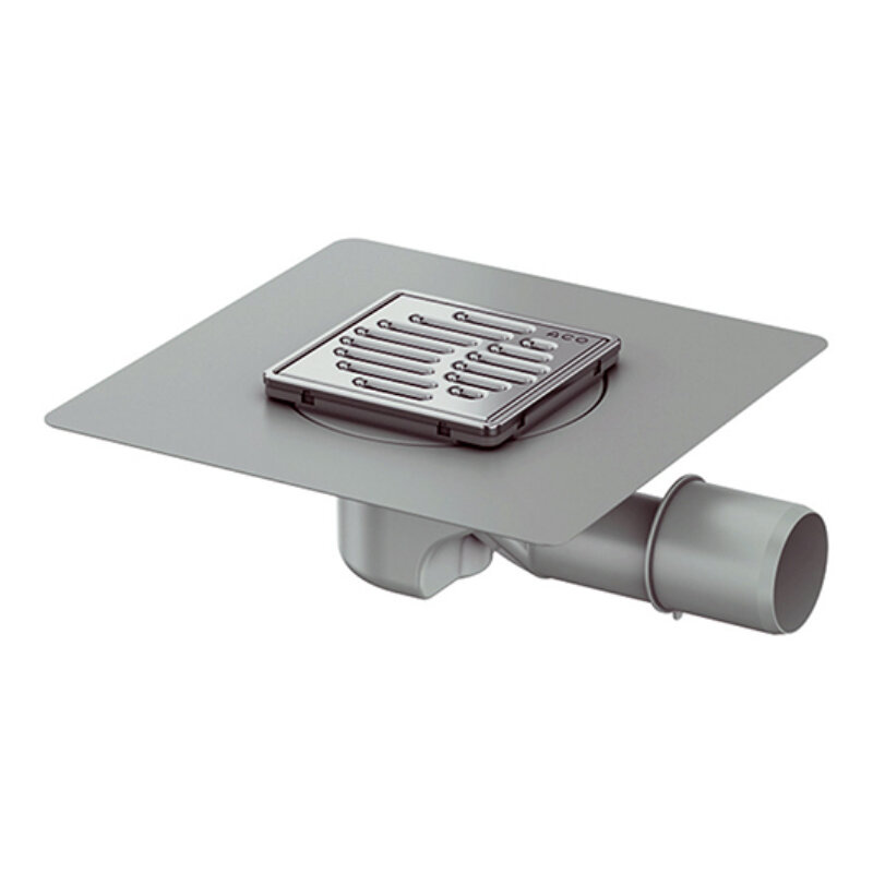 Изображение товара Душевой трап Aco MG 10x10 см нержавеющая сталь, перфорированная решетка