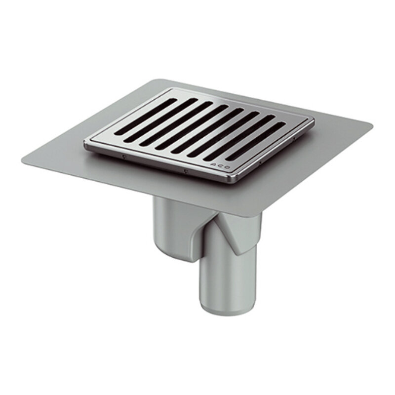 Изображение товара Трап Aco MG для душа 15x15 см, решетка из нержавеющей стали, Германия
