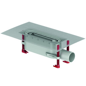 Изображение товара Дренажный канал ACO ShowerDrain S+, 25 см, без решетки, цвет серый, 9010.51.20