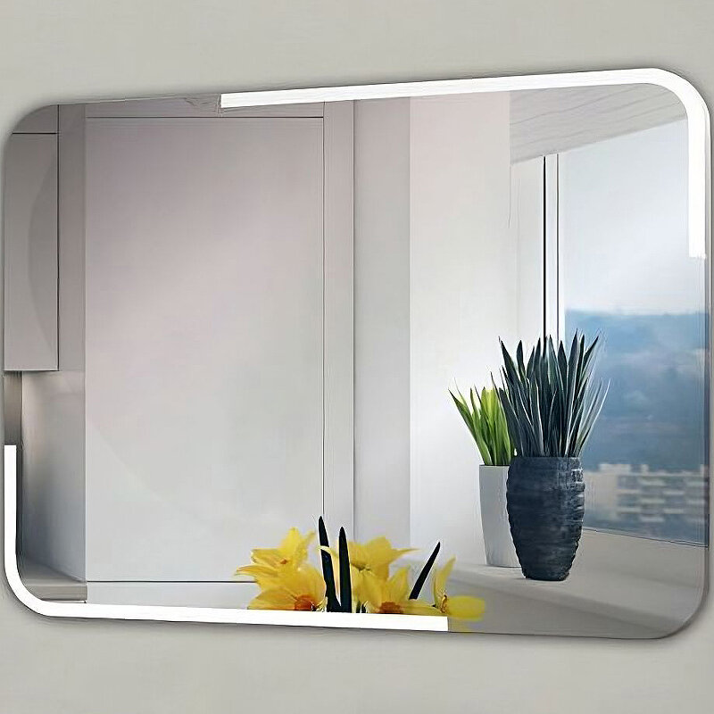 Изображение товара Зеркало Relisan Emma 90 х 70 см, с LED подсветкой и сенсорным выключателем, Гл000025947