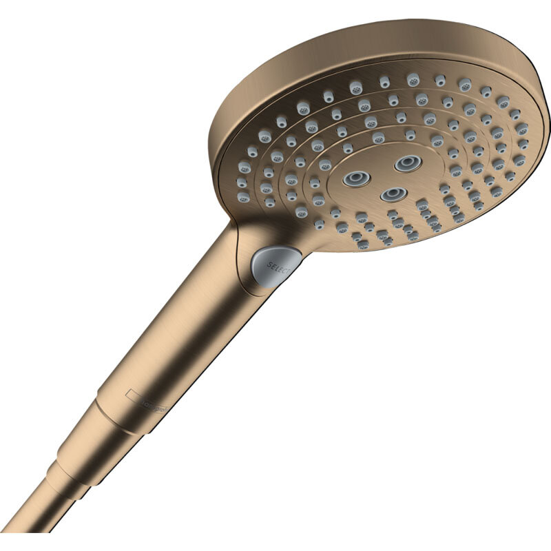 Изображение товара Душевая лейка Hansgrohe Raindance Select S 120 3jet PowderRain, бронза шлифованная, 26014140
