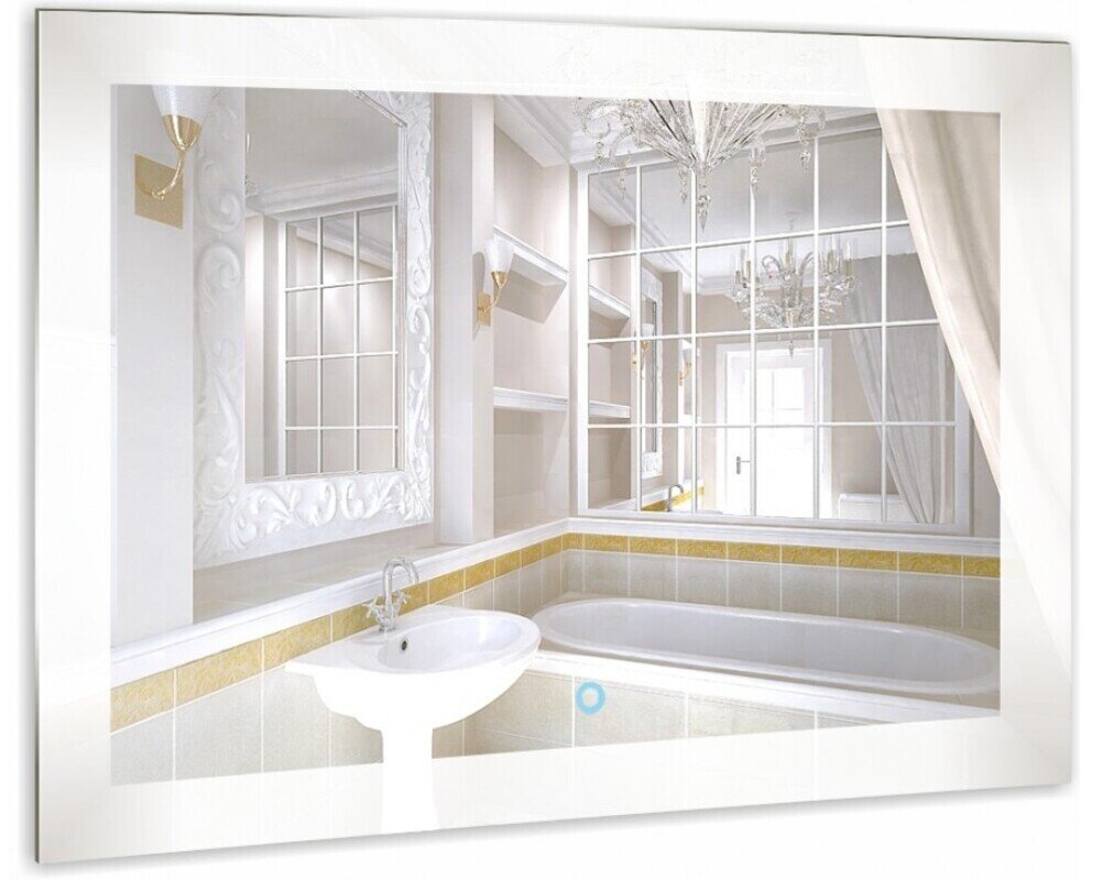 Изображение товара Зеркало Relisan Linda 120 х 80 см, с LED подсветкой и сенсорным выключателем, Гл000025074