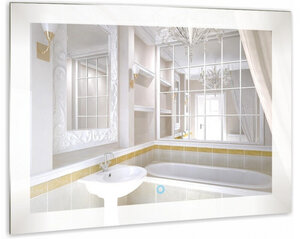 Изображение товара Зеркало Relisan Linda 90 х 70 см, с LED подсветкой и сенсорным выключателем, Гл000025944