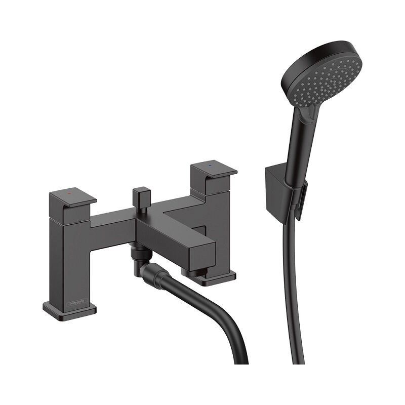 Изображение товара Смеситель для ванны и душа Hansgrohe Vernis Shape 71462670 черный матовый