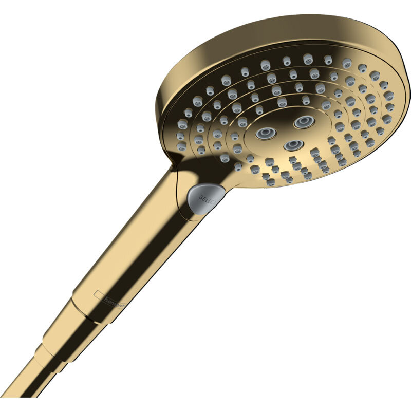 Изображение товара Душевая лейка Hansgrohe Raindance Select S 120 3jet PowderRain, золото полированное, 26014990