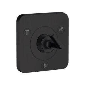 Изображение товара Запорный переключающий вентиль Axor Citterio E, цвет черный матовый, 36772670