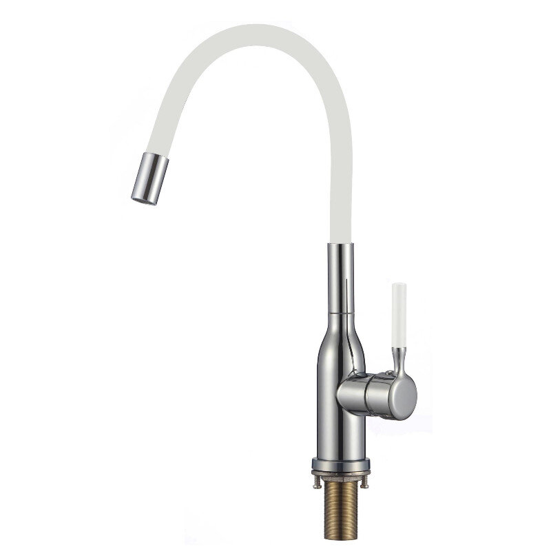 Изображение товара Смеситель Savol S-2804A02 с гибким изливом белый/хром