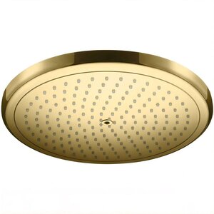 Изображение товара Верхний душ Hansgrohe Croma 280 Air OHS EcoSmart, 28 х 28 см, 1 режим струи, без держателя, золото полированное, 26221990
