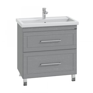 Изображение товара Тумба под раковину СаНта Венера 80 напольная серый МДФ с ящиками