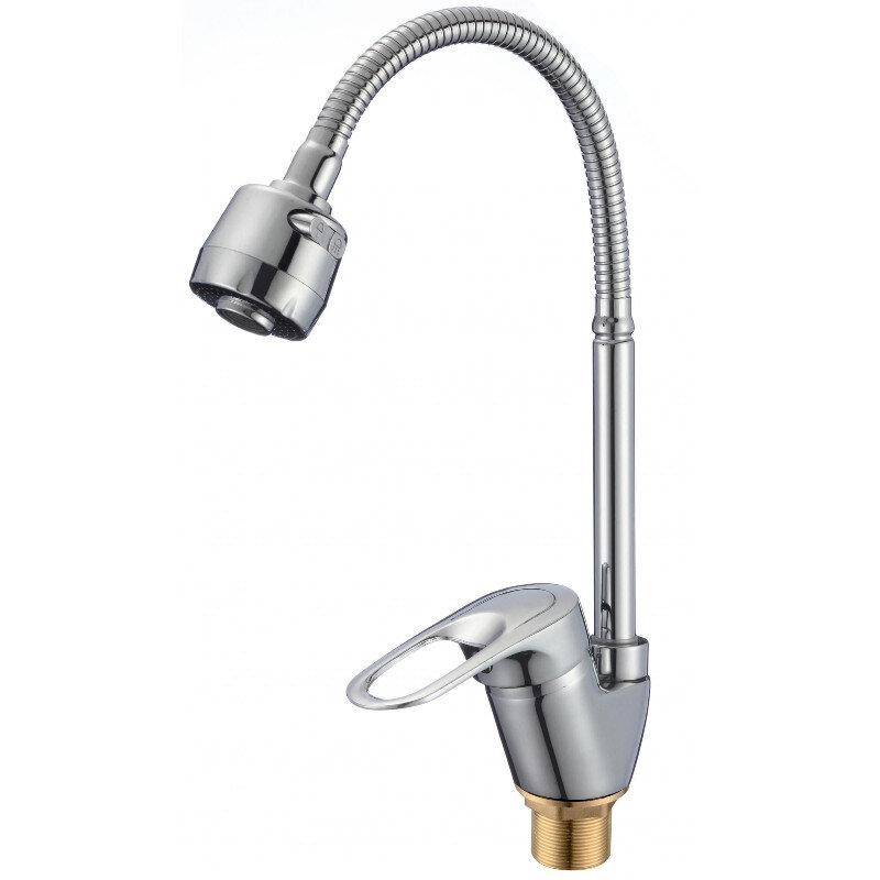 Изображение товара Смеситель для кухонной мойки Savol с гибким изливом хром модель S-T4304