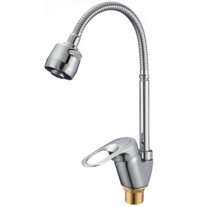 Изображение товара Смеситель для кухонной мойки Savol, с гибким изливом, цвет хром, S-T4304