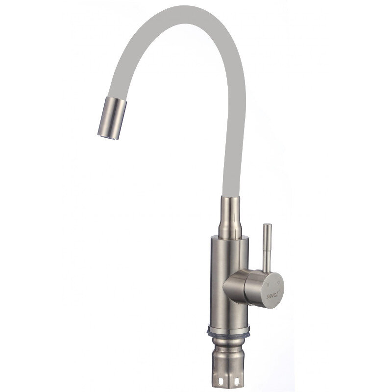 Изображение товара Смеситель для кухонной мойки Savol с гибким изливом серый сатин модель S-SUS6002-04