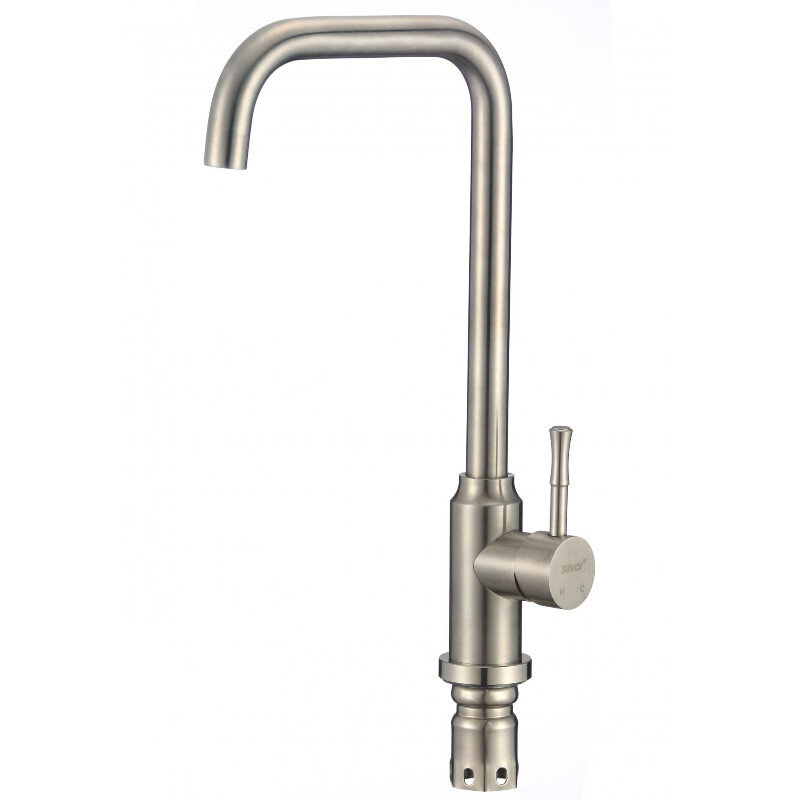 Изображение товара Смеситель для кухонной мойки Savol S-SUS32003, серый, с поворотным изливом Изображение товара Смеситель для кухонной мойки Savol S-SUS32003, серый, с поворотным изливом