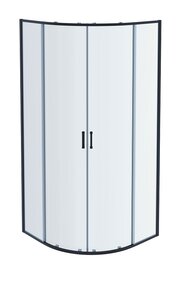Изображение товара Душевой уголок Aquatek 80 x 80 см, стекло прозрачное, профиль черный, AQ ARI RO 08020BL