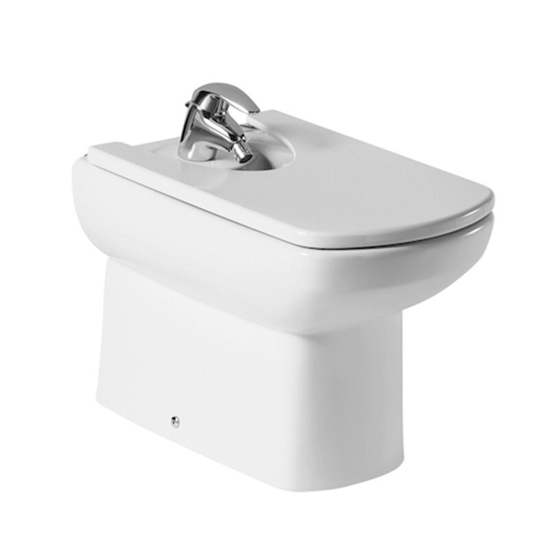 Изображение товара Биде напольное Roca Dama Senso белое для бытовых ванных комнат