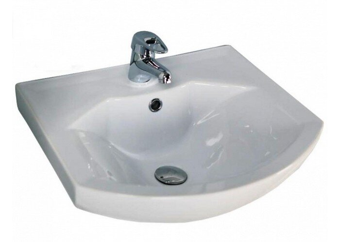 Изображение товара Раковина керамическая угловая Смайл 50 1.WH20.7.781 белого цвета