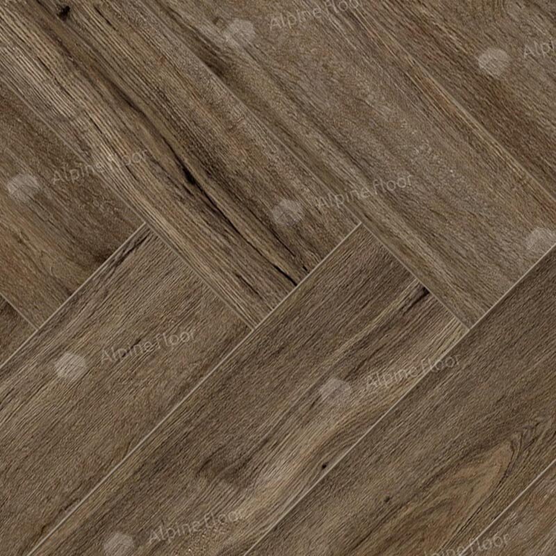 Изображение товара Ламинат Alpine Floor Original Herringbone 8 Дуб Бордо, 8 мм замковый 36 шт