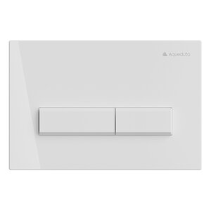 Изображение товара Клавиша Aqueduto Retangulo механическая для унитаза двухрежимная белая